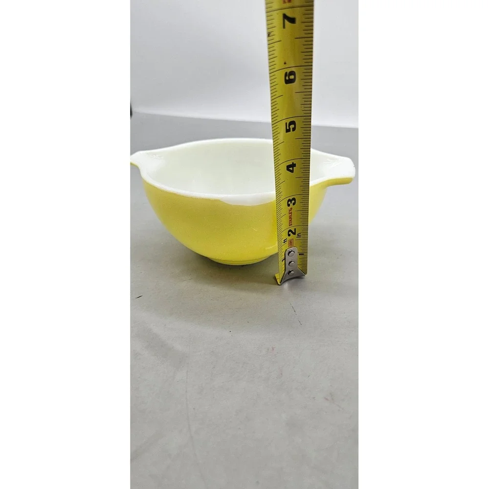Vintage Pyrex 441 Yellow Cinderella Mixing Bowl 1.5 Pint Small Nesting Bowl USA